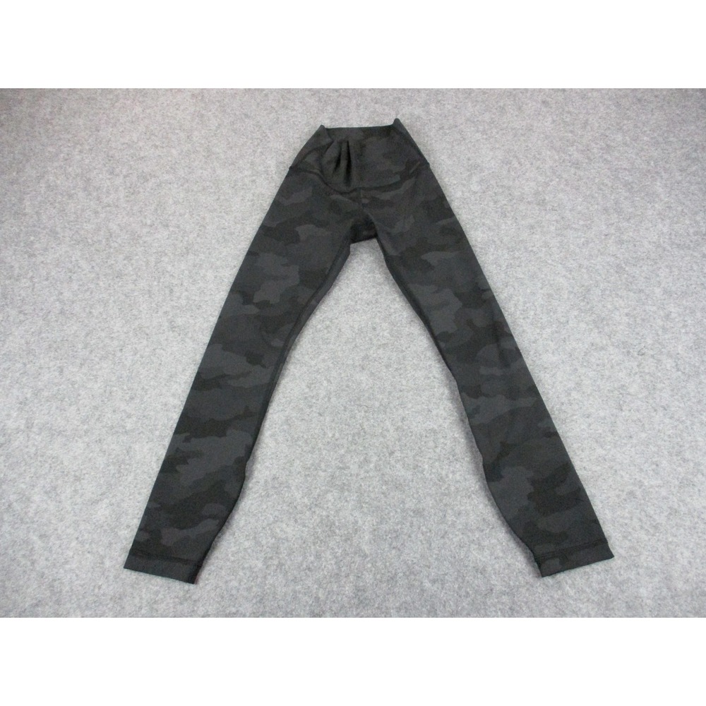 Lululemon Pants Womens 0 Black Gray Align High‎ Rise Camo Leggings Capri